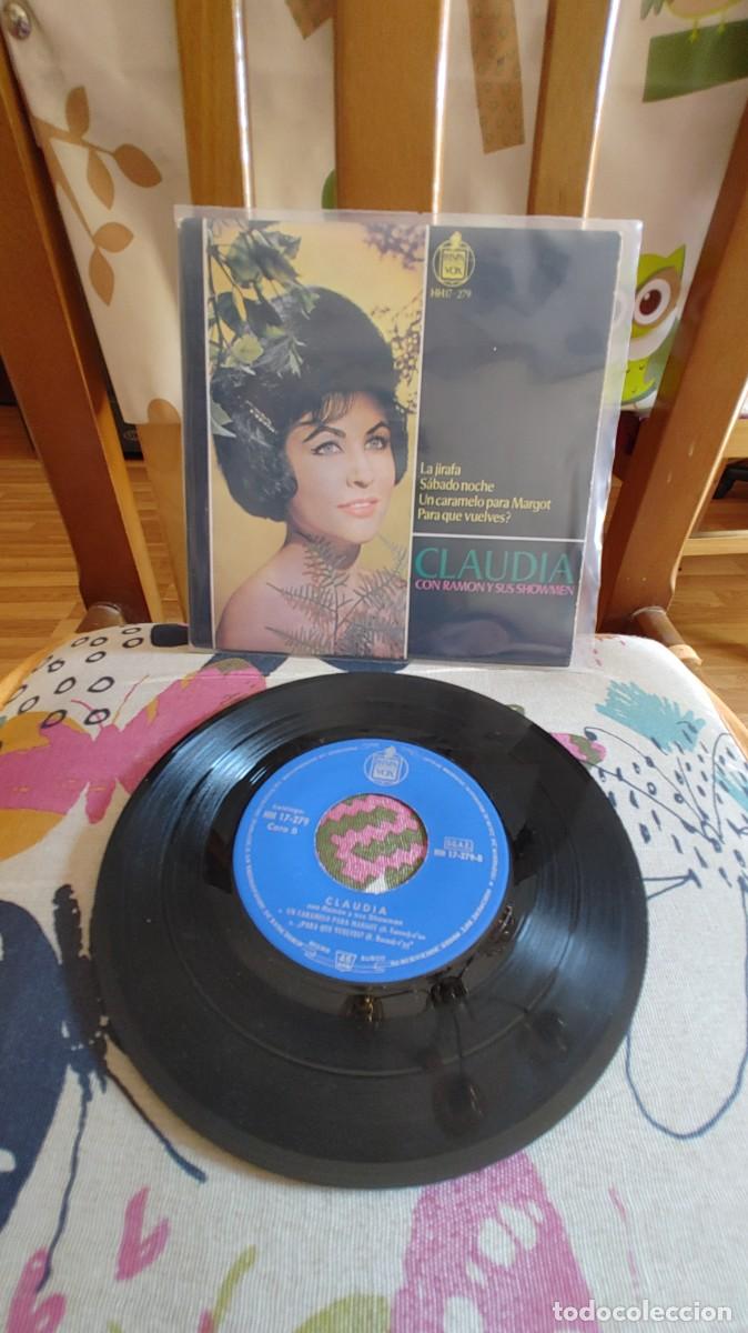 Discos de vinilo: CLAUDIA CON RAMON Y SUS SHOWMEN-EP LA JIRAFA +3
