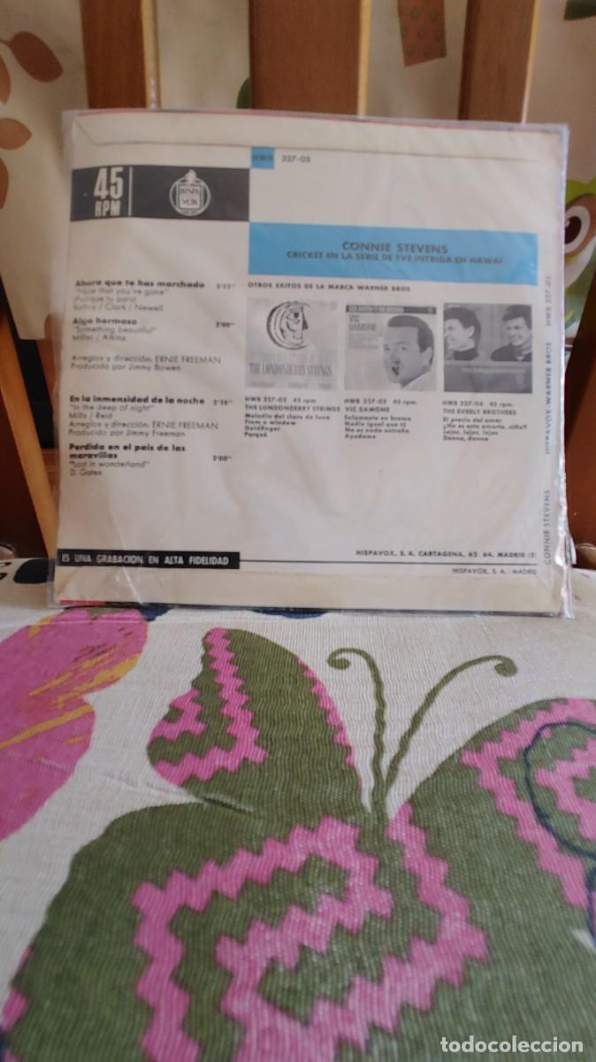 Discos de vinilo: CONNIE STEVENS-EP AHORA QUE TE HAS MARCHADO +3 - Foto 2
