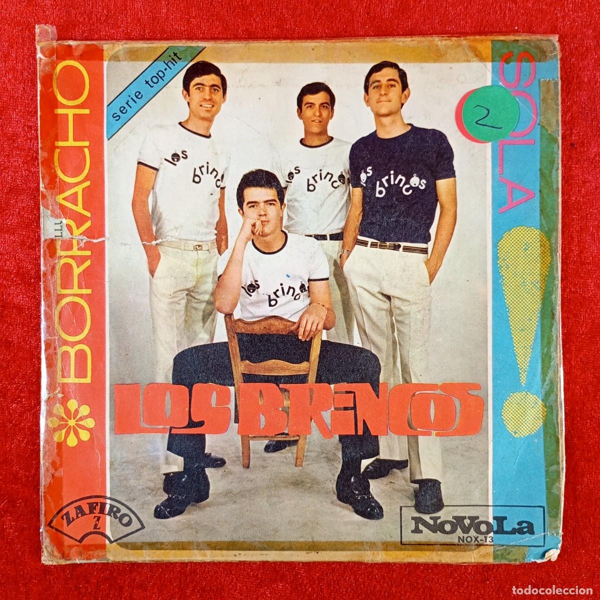 Discos de vinilo: LOS BRINCOS - BORRACHO, SOLA - SINGLE VINILO - ZAFIRO - Z-E 115 / 5774
