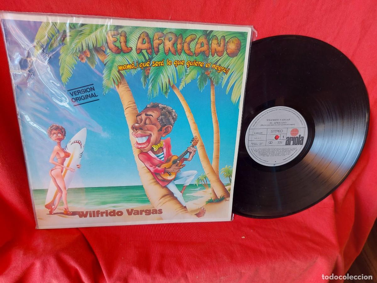 Discos de vinilo: LP EL AFRICANO WILFRIDO VARGA 1984 ( PEDIDOS MINIMOS 10 &euro; ) , CAJA N&ordm;1 - LP