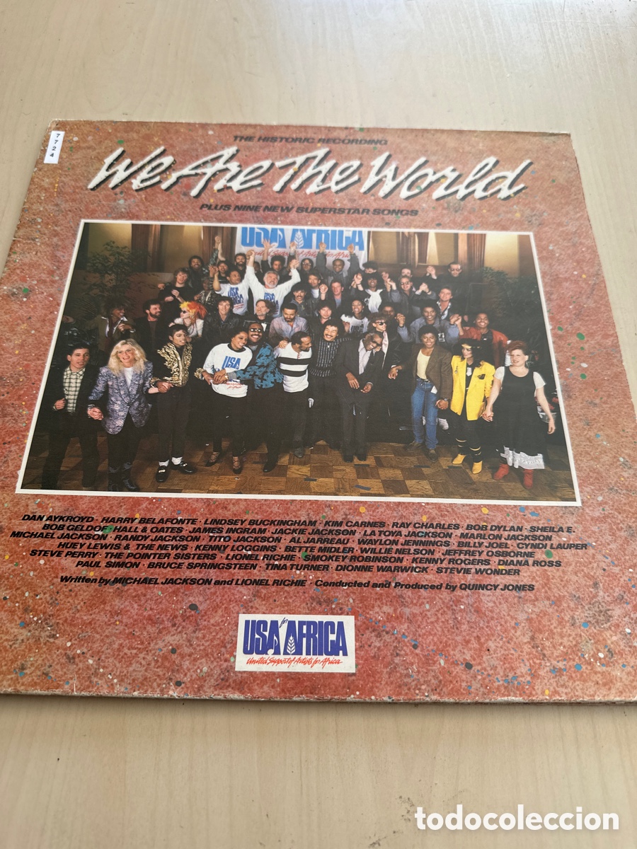 Discos de vinilo: VIN7724 the historic recording we are the world VINILO DE SEGUNDAMANO