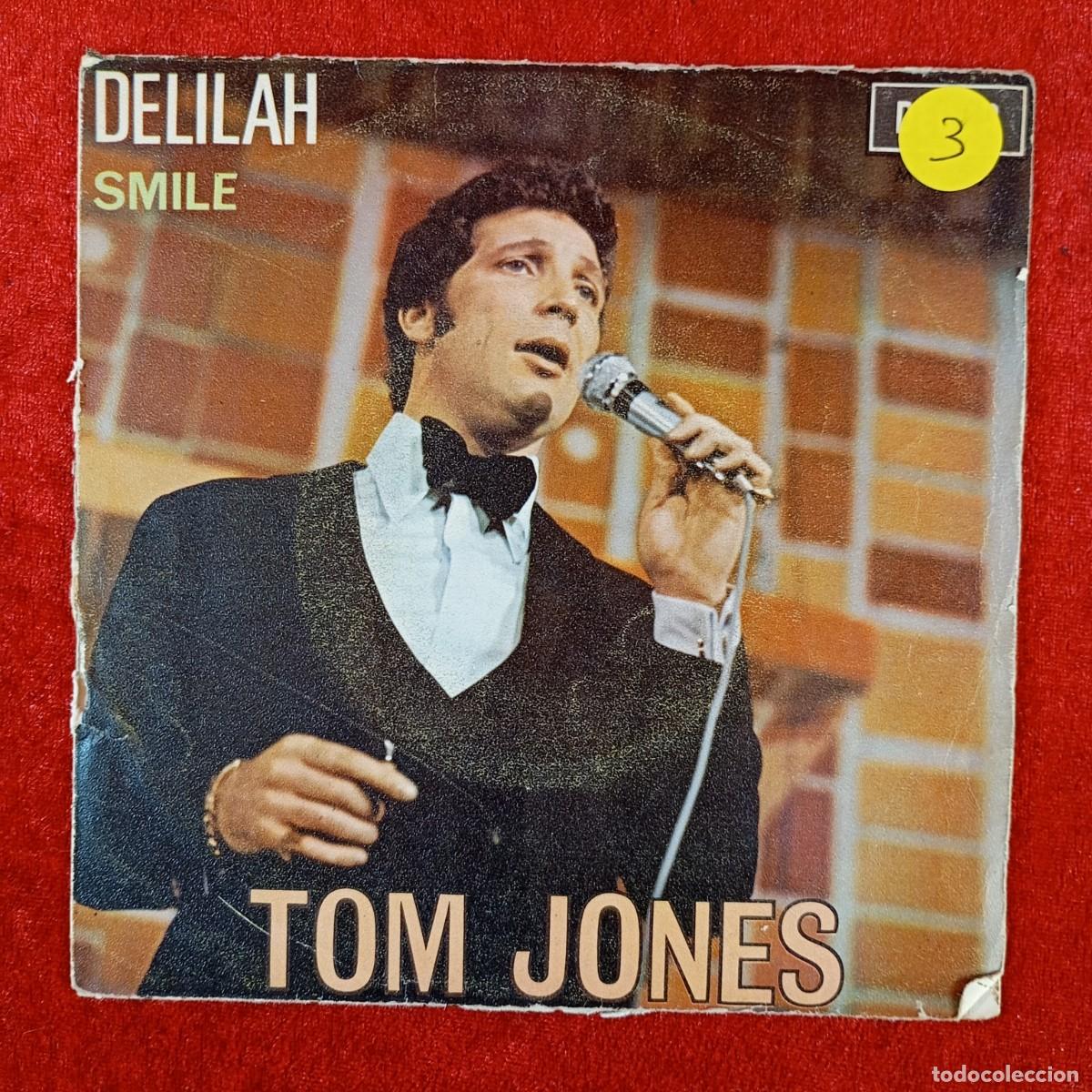 Discos de vinilo: TOM JONES - DELILAH, SMILE - SINGLE VINILO - DECCA - EME. 389 / 5789