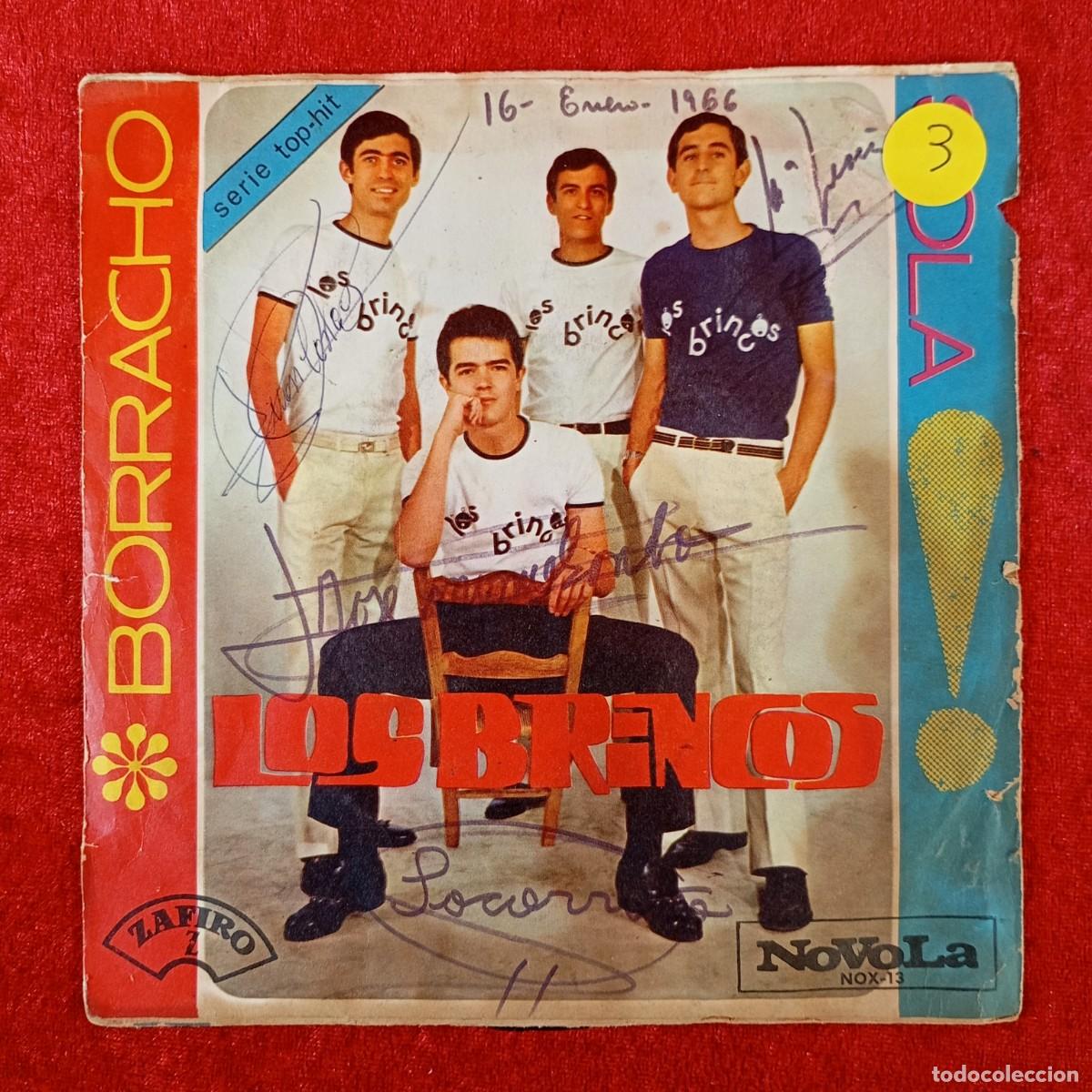 Discos de vinilo: LOS BRINCOS - BORRACHO, SOLA - SINGLE VINILO - ZAFIRO, NOVOLA - NOX-13 / 5805