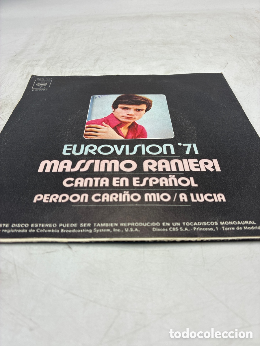Discos de vinilo: Eurovision 71. Massimo Ranieri. Canta en Espa&ntilde;ol. - Foto 2