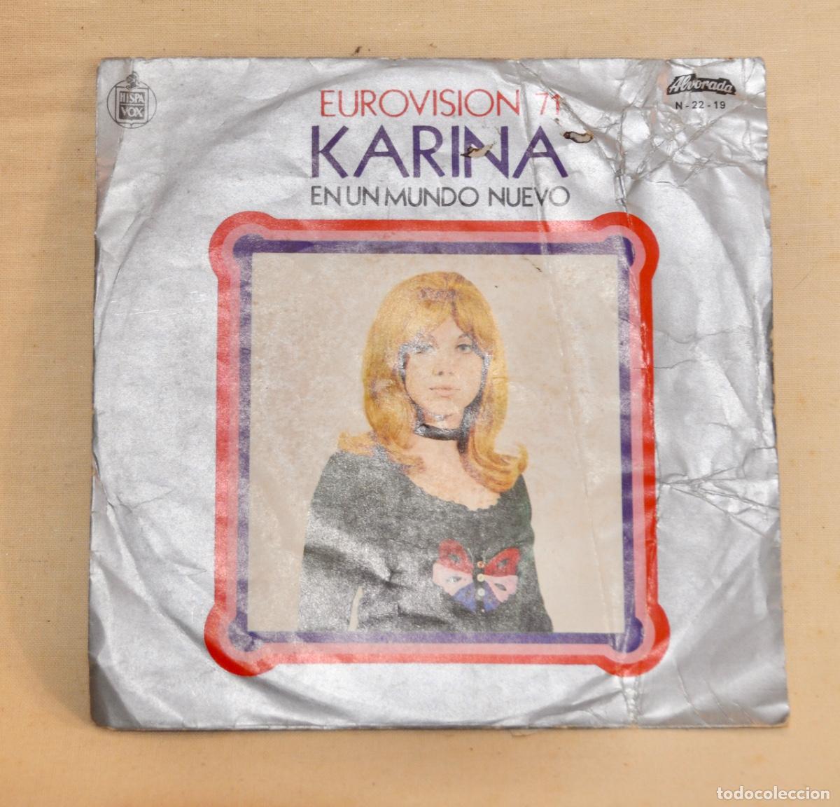 Discos de vinilo: Karina - en un mundo nuevo Eurovisi&oacute;n 1971