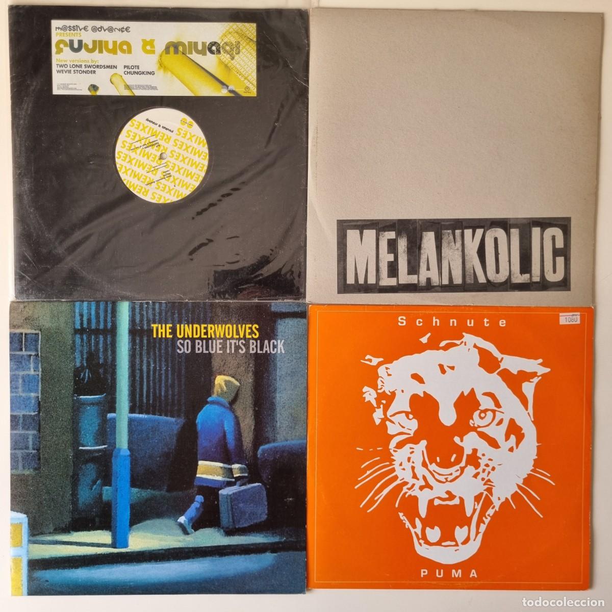 Discos de vinilo: Lote 7 vinilos 12&rdquo; Downtempo