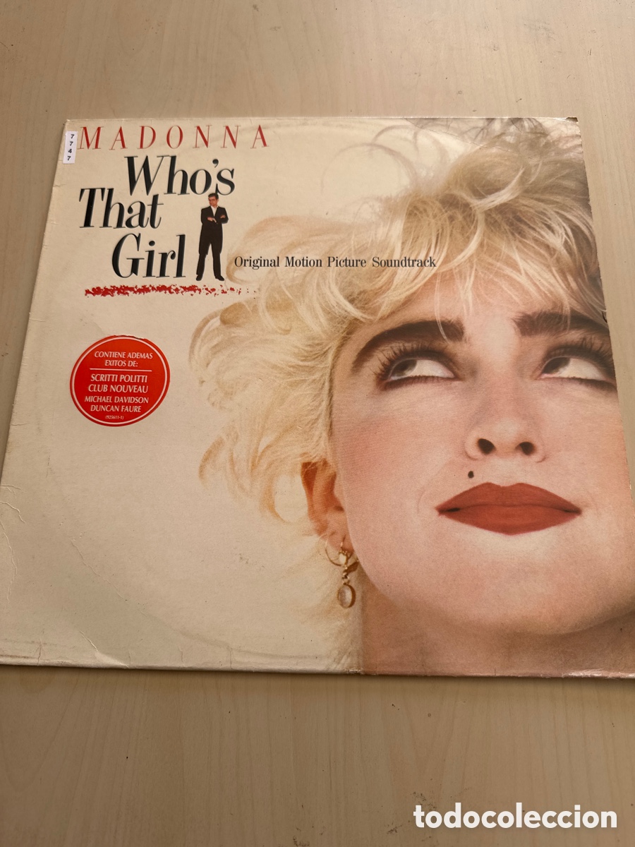 Discos de vinilo: VIN7747 Madonna who&rsquo;s that girl VINILO DE SEGUNDAMANO