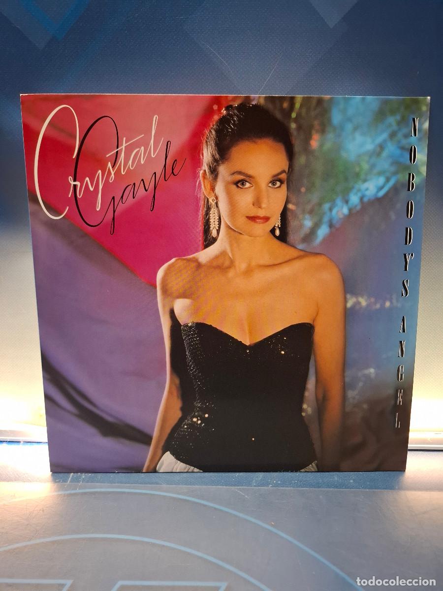 Discos de vinilo: Disco, Lp, Crystal Gayle, Nobodys Angel, 1988