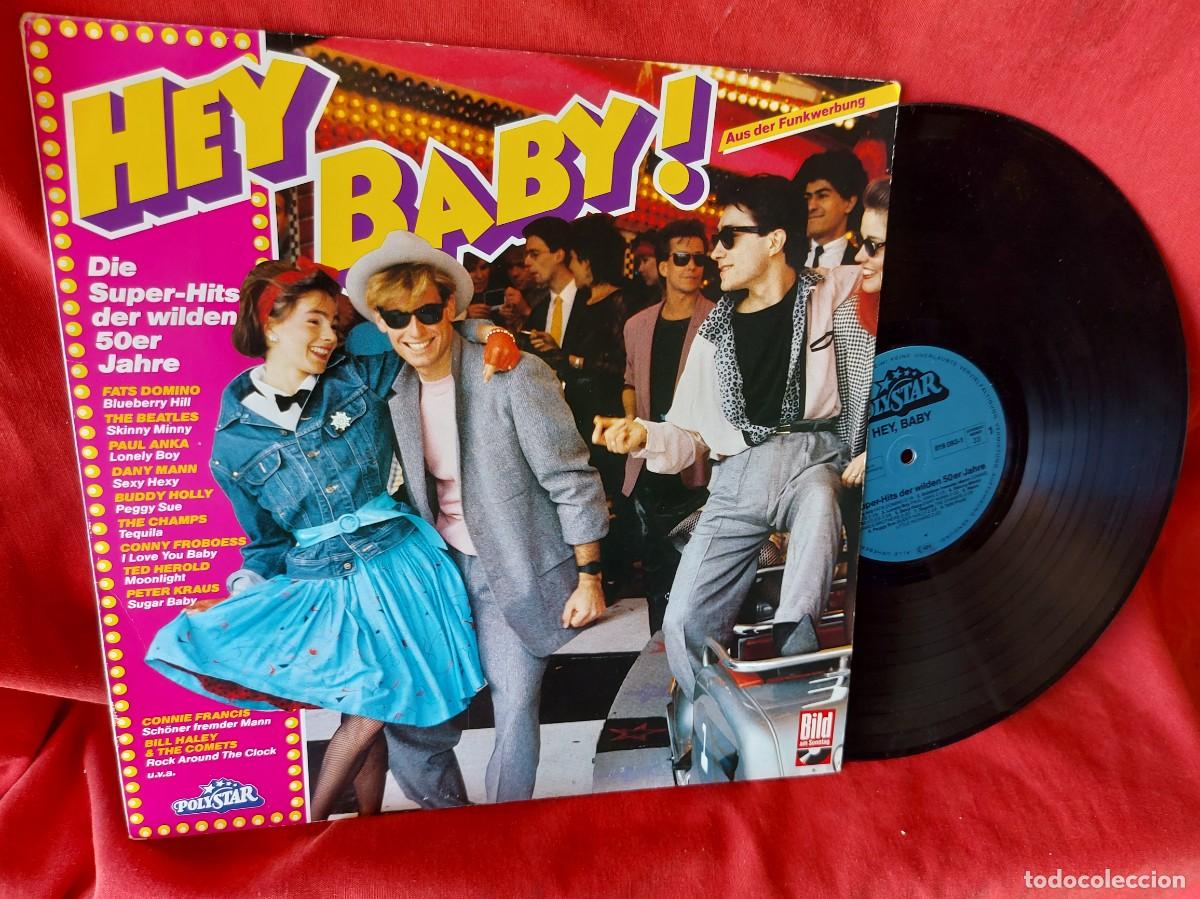 Discos de vinilo: LP HEY BABY DIE SUPER HITS DER WILDEN 50ER JAHRE 1984 ALEMAN( PEDIDOS MINIMOS 10 &euro; ) , CAJA N&ordm;1 - LP