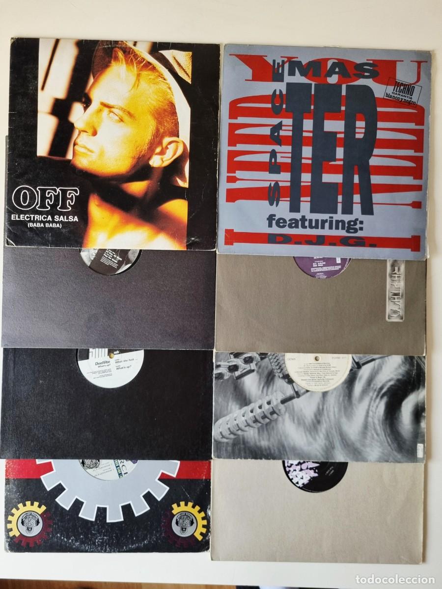 Discos de vinilo: Lote 8 vinilos 12&rdquo; Techno