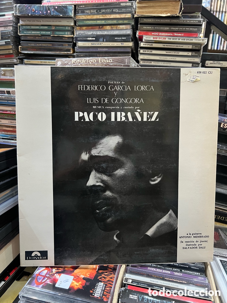 Discos de vinilo: Paco Ib&aacute;&ntilde;ez poemas de Federico Garc&iacute;a Lorca y Luis de G&oacute;ngora