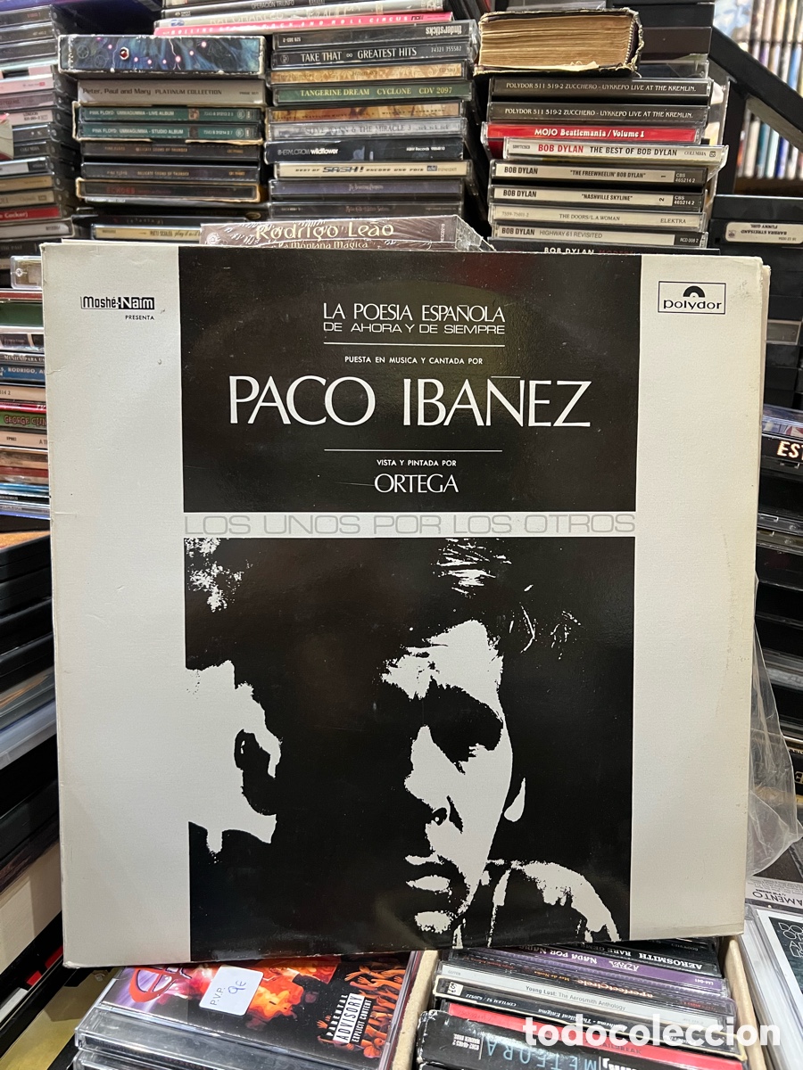 Discos de vinilo: Paco Ib&aacute;&ntilde;ez La poes&iacute;a espa&ntilde;ola de ahora y de siempre Vista y pintada por Ortega