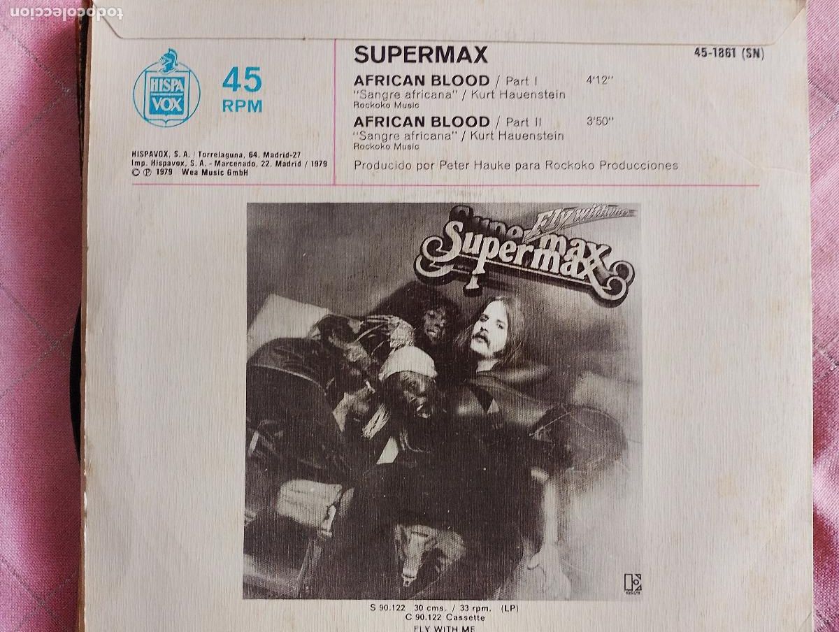 Discos de vinilo: Supermax &ndash; African Blood, 1979 - Foto 4