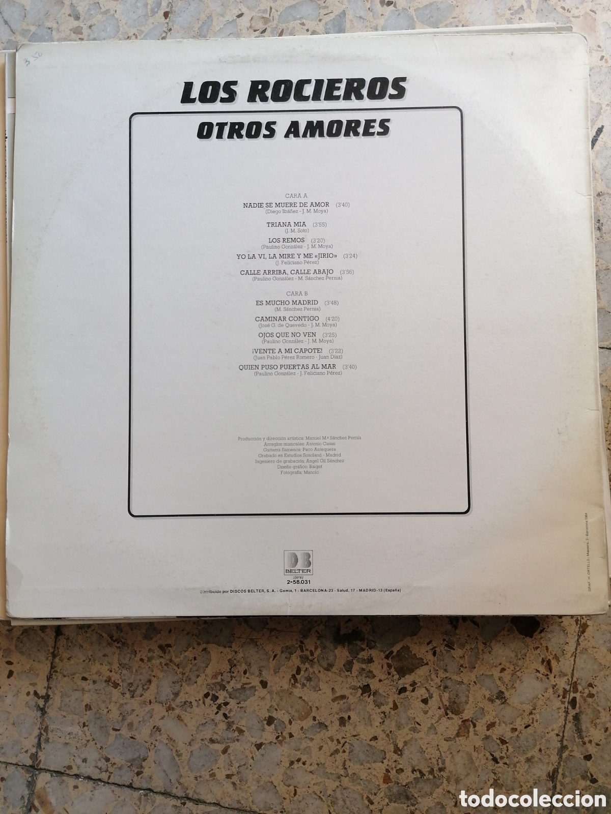 Discos de vinilo: LP LOS ROCIEROS OTROS AMORES 1984 - Foto 2