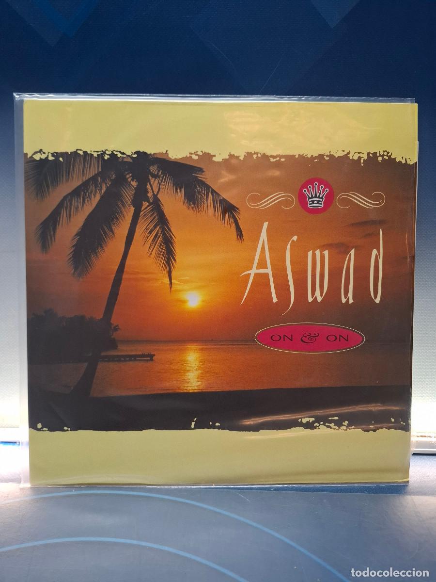 Discos de vinilo: Disco, Lp, Aswad, On And On, 1989