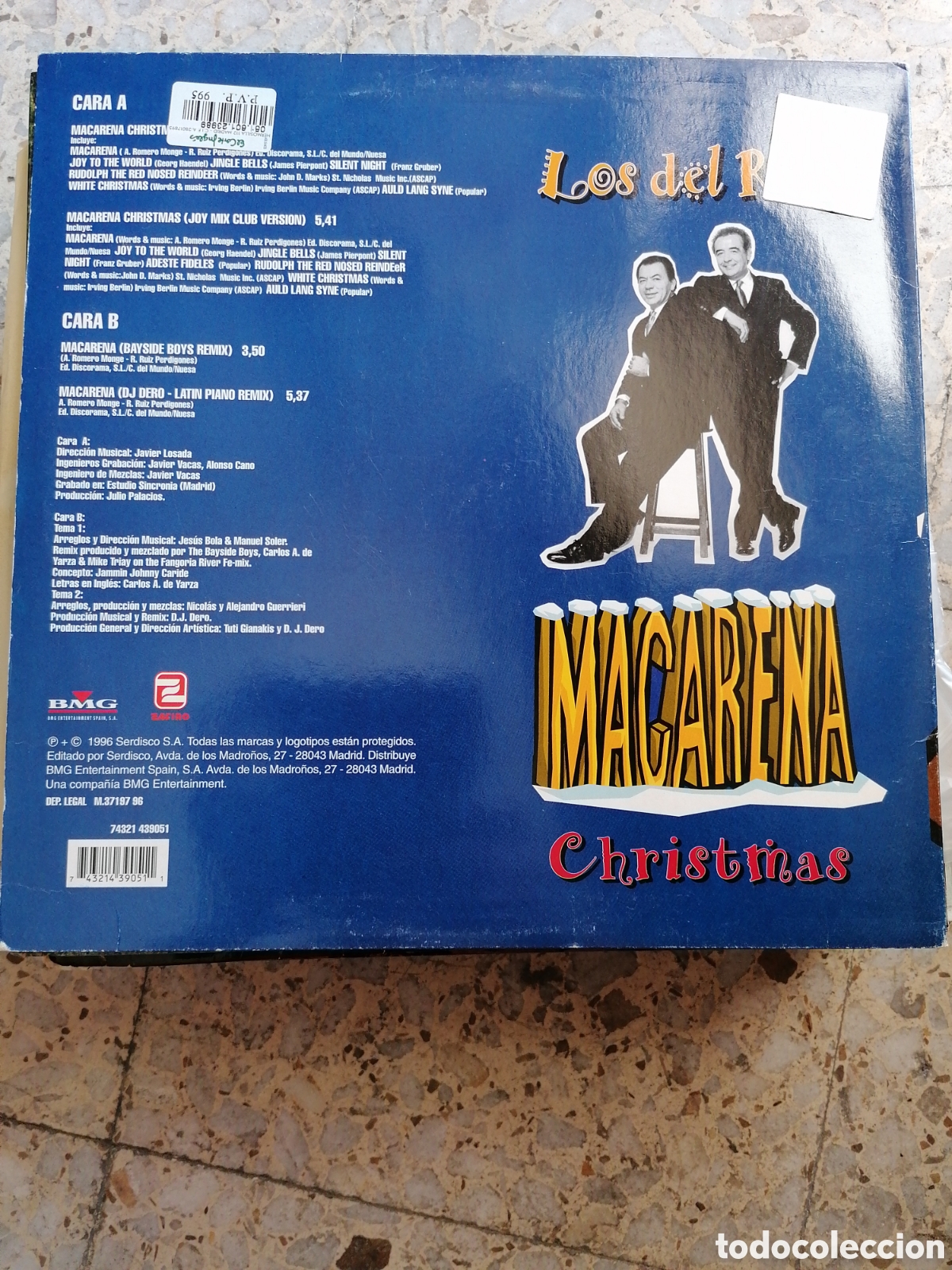 Discos de vinilo: MAXI SINGLE 12&rdquo; LOS DEL RIO MACARENA 1996 ESPA&Ntilde;A - Foto 2