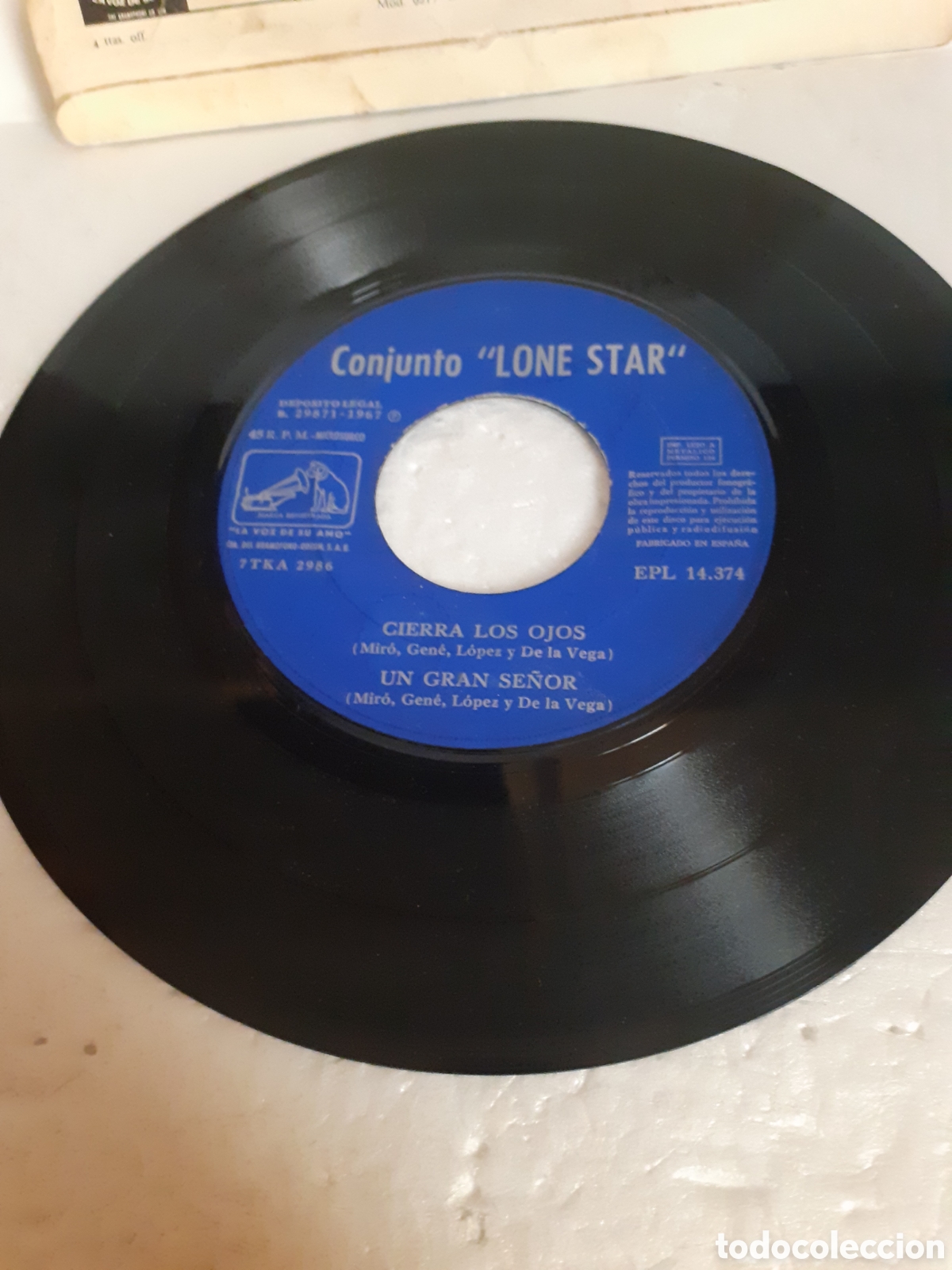 Discos de vinilo: CONJUNTO LONE STAR CIERRA LOS OJOS 1967 - Foto 3