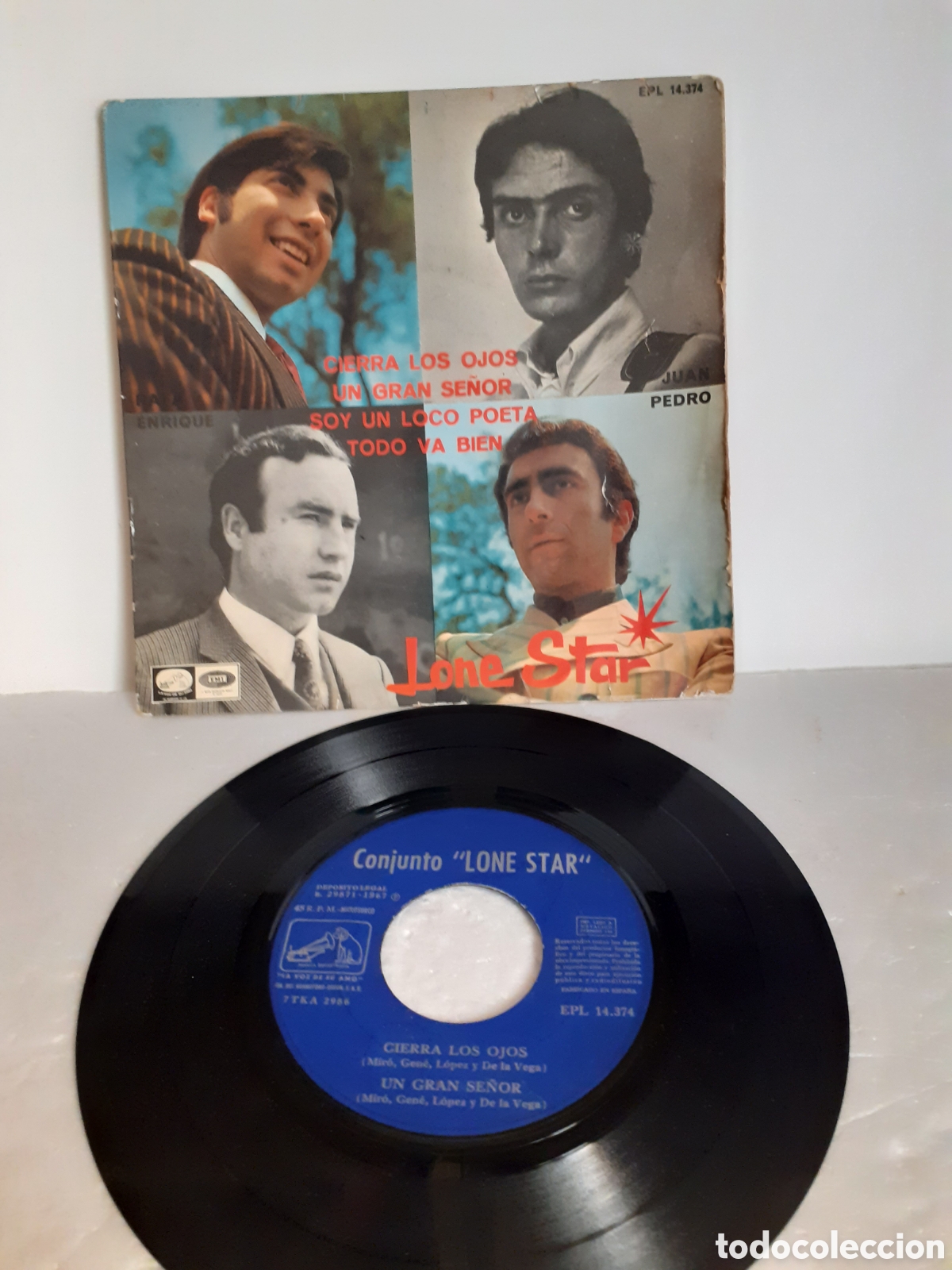 Discos de vinilo: CONJUNTO LONE STAR CIERRA LOS OJOS 1967