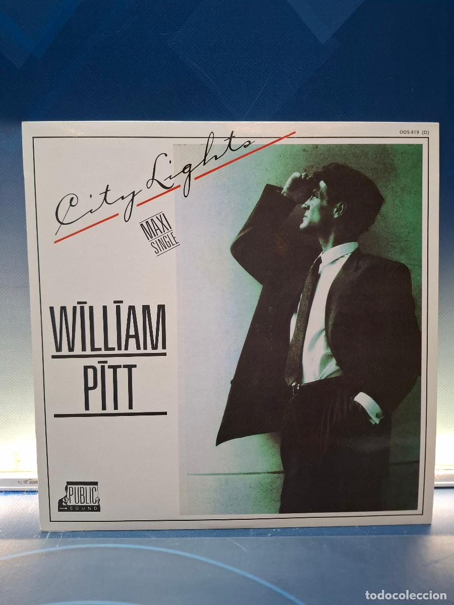 Discos de vinilo: Disco, Lp, William Pitt, City Lights, 1986