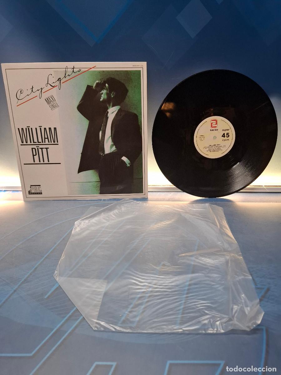 Discos de vinilo: Disco, Lp, William Pitt, City Lights, 1986 - Foto 4