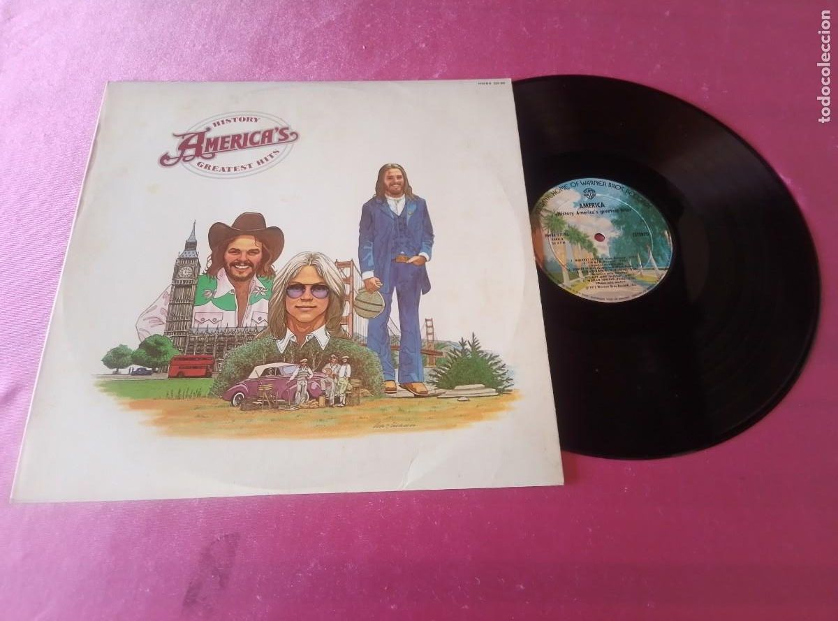Discos de vinilo: AMERICA HISTORY AMERICA'S GREATEST HITS 1975 LP L31 2