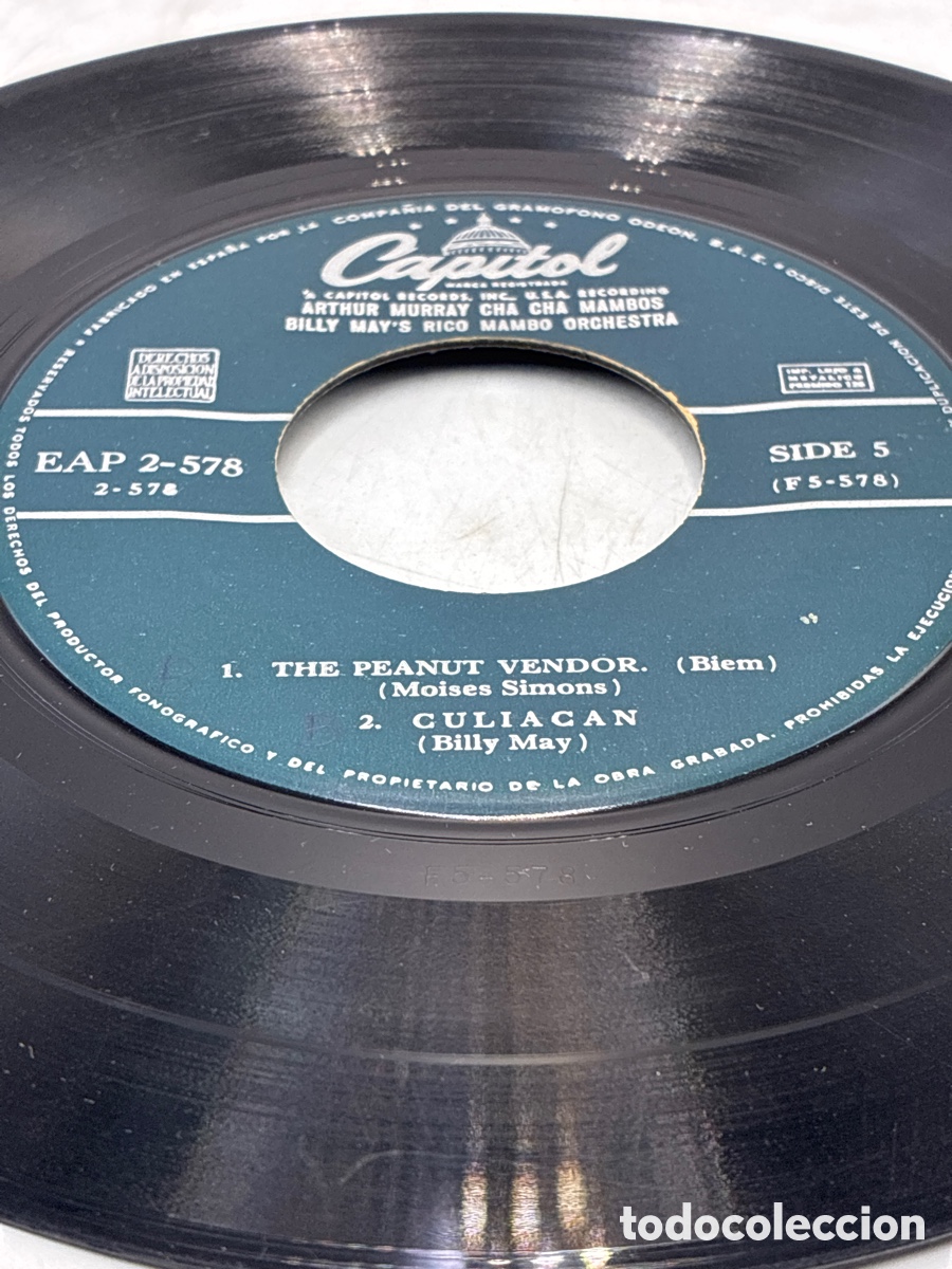 Discos de vinilo: Arthur Murray . Cha Cha Mambos. Parte 2. - Foto 4
