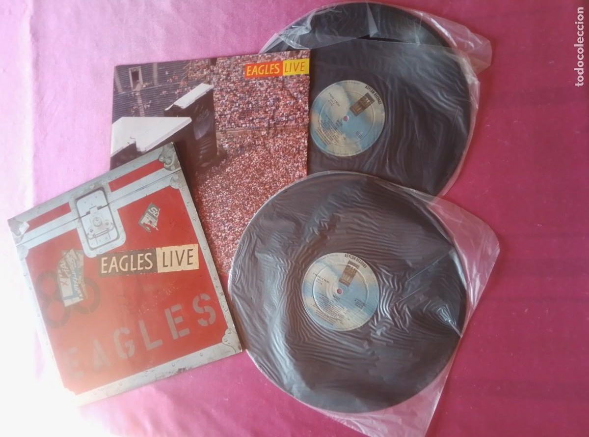 Discos de vinilo: EAGLES LIVE DOBLE 1980 LP L31 2-3