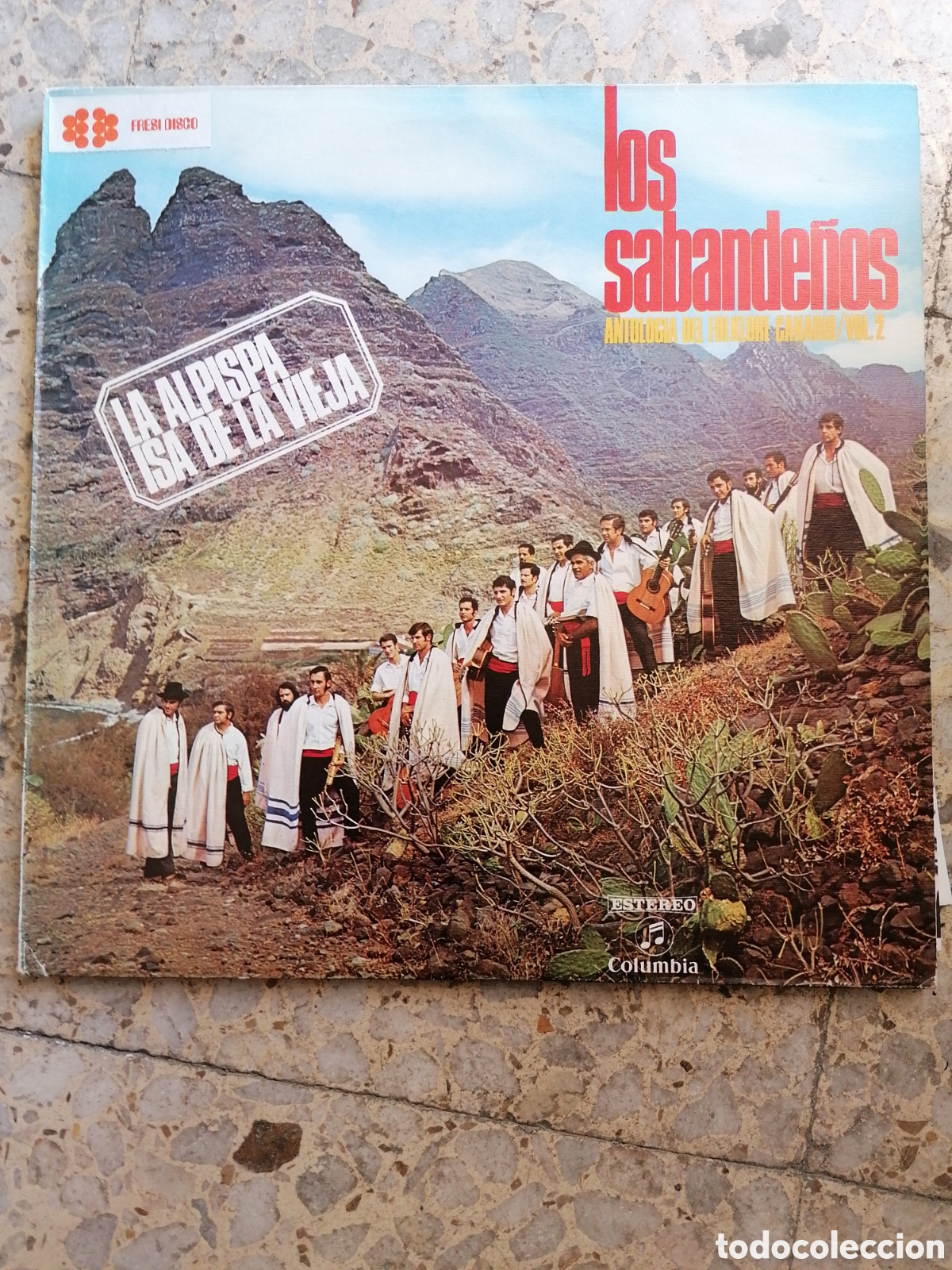 Discos de vinilo: LP LOS SABANDE&Ntilde;OS ANTOLOGIA DEL FOLKLORE CANARIO VOL 2 INSERT 1977