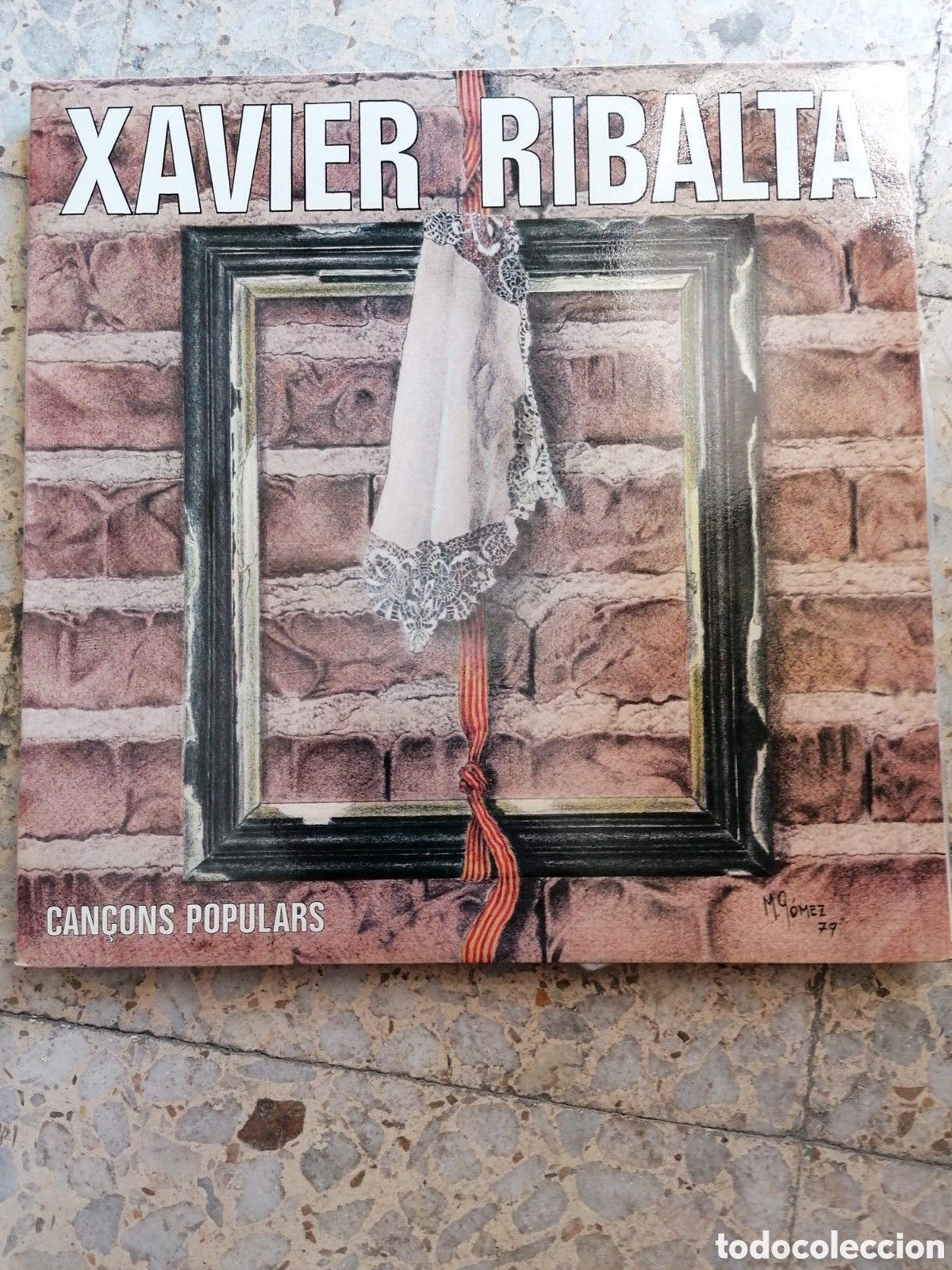 Discos de vinilo: LP XAVIER RIBALTA CAN&Ccedil;ONS POPULARS 1980 INSERT - Foto 1