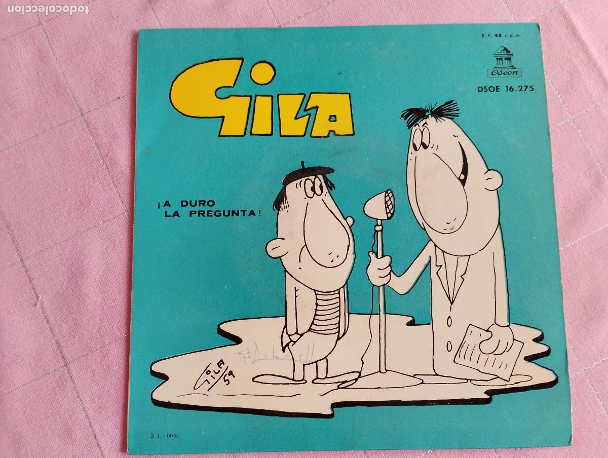 Discos de vinilo: Gila &ndash; A Duro La Pregunta, 1959 - Foto 2