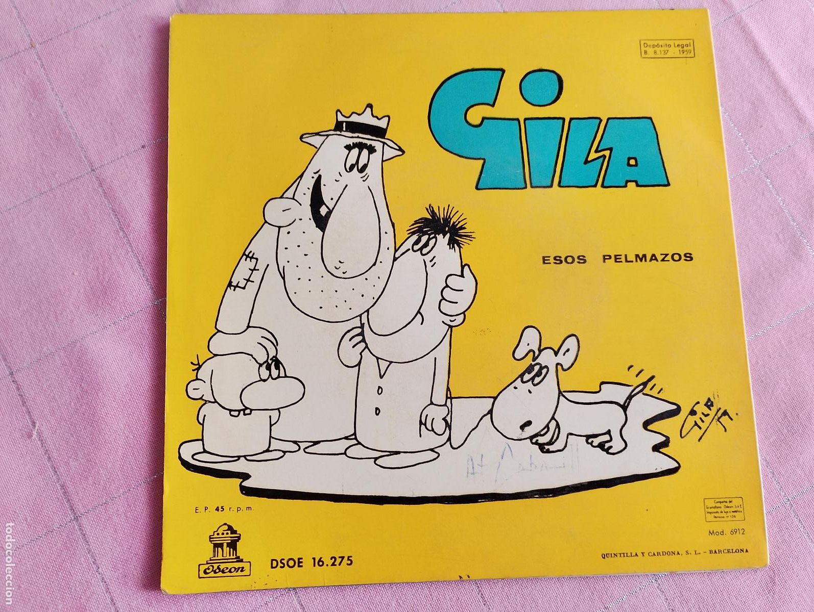 Discos de vinilo: Gila &ndash; A Duro La Pregunta, 1959 - Foto 4