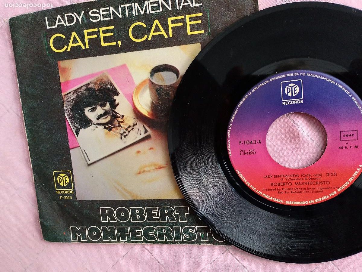 Discos de vinilo: Robert Montecristo* &ndash; Lady Sentimental (Caf&eacute;, Caf&eacute;) 1977 - Foto 2