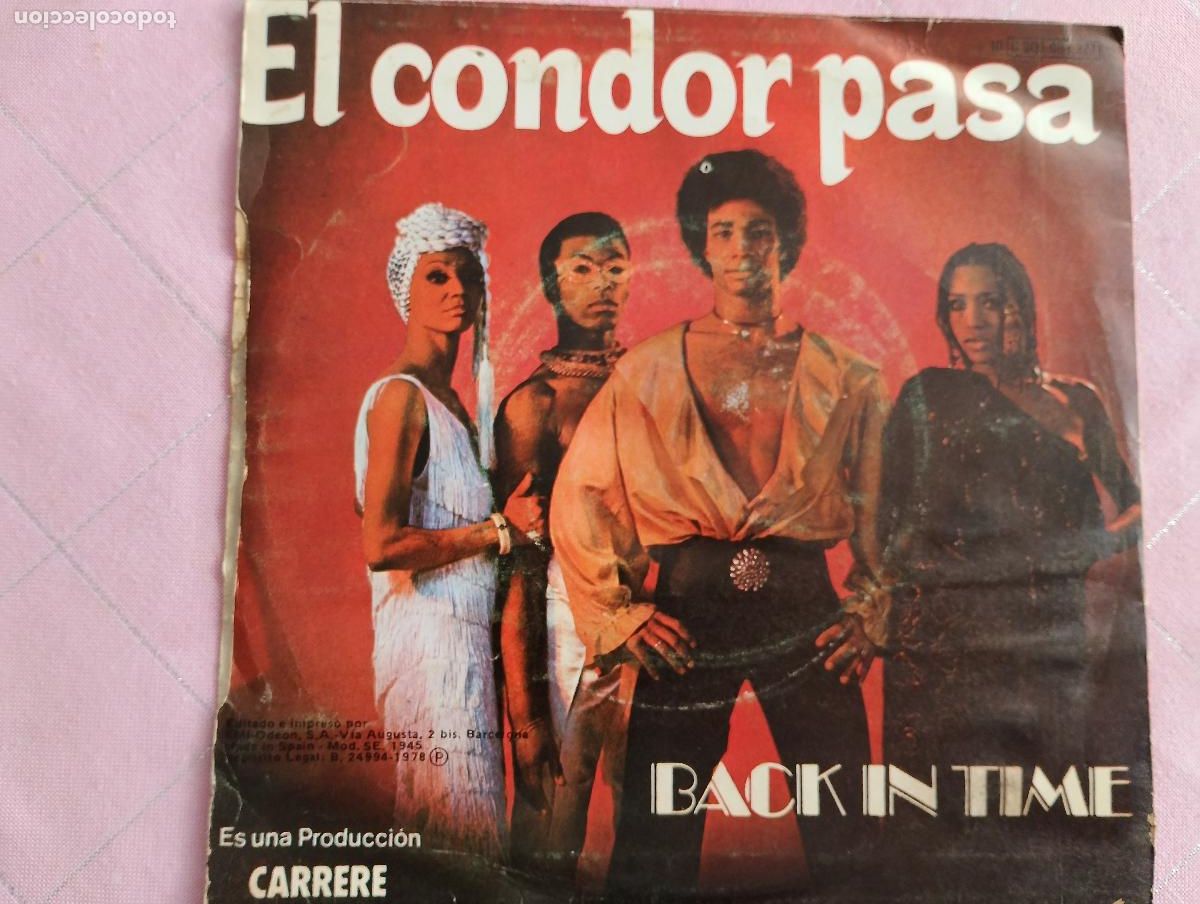 Discos de vinilo: Back In Time &ndash; El Condor Pasa, 1978 - Foto 2