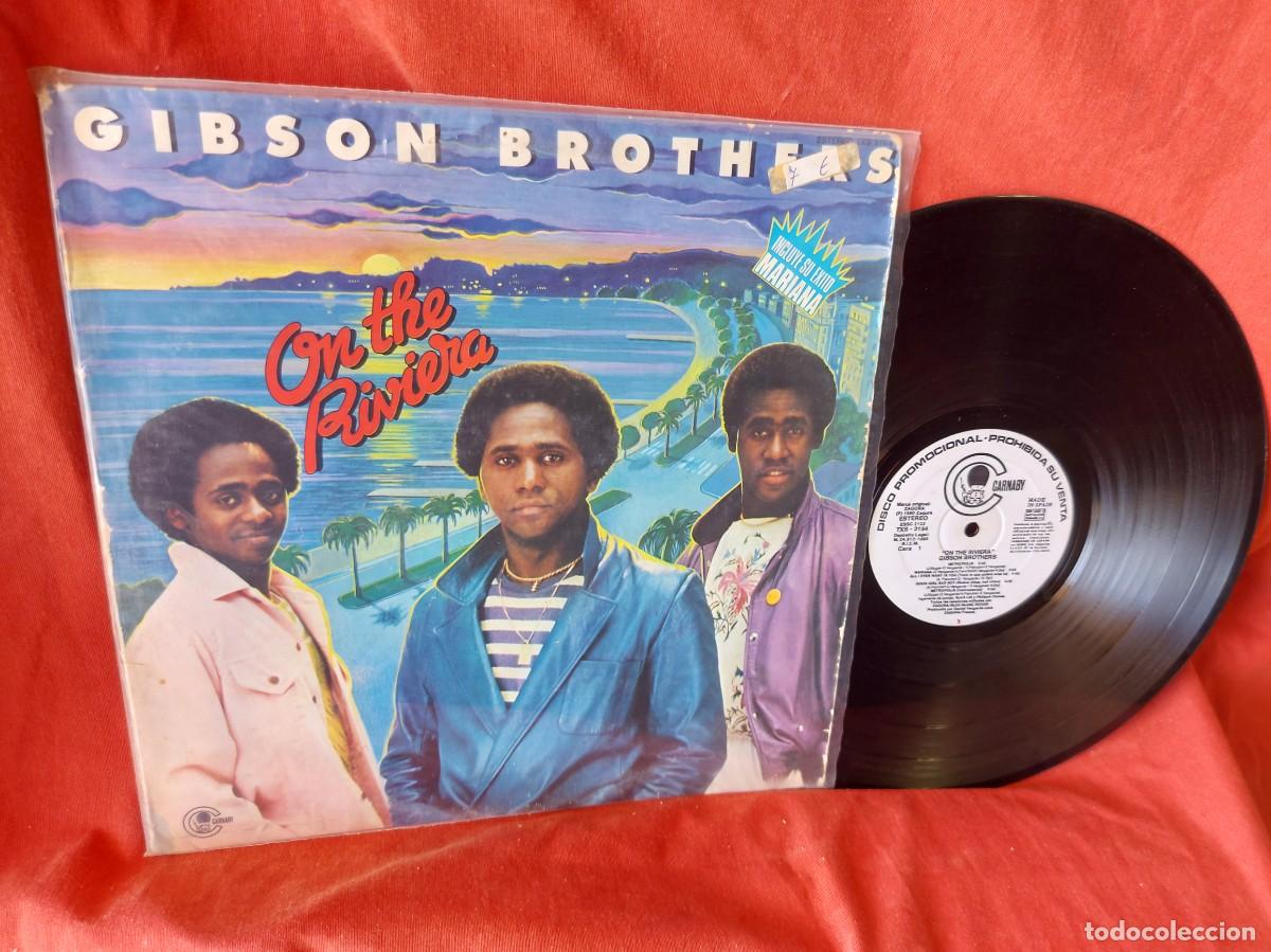 Discos de vinilo: LP GIBSON BROTHERS DISCO PROMOCIONAL 1980(( PEDIDOS MINIMOS 10 &euro; ) , CAJA N&ordm;1 - LP
