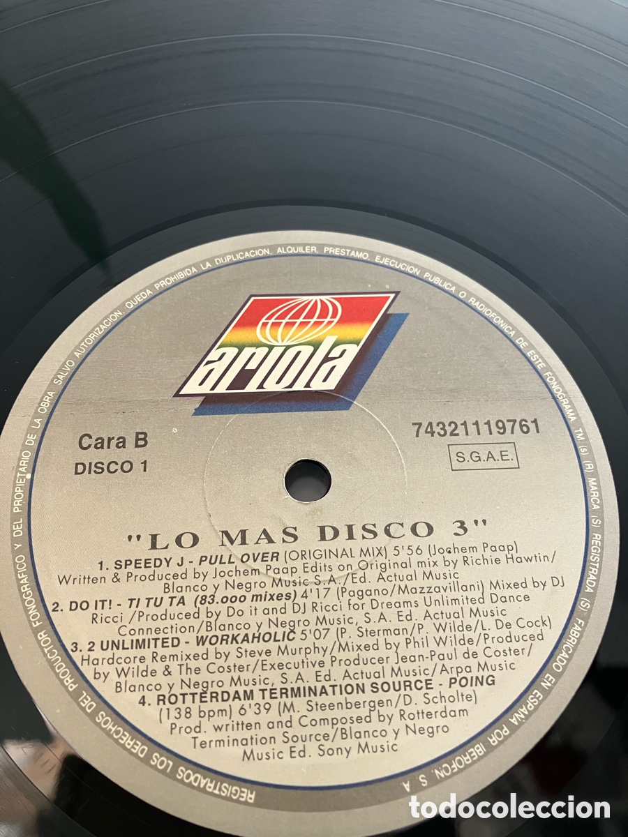 Discos de vinilo: Lo Mas Disco 3-Various - Foto 3