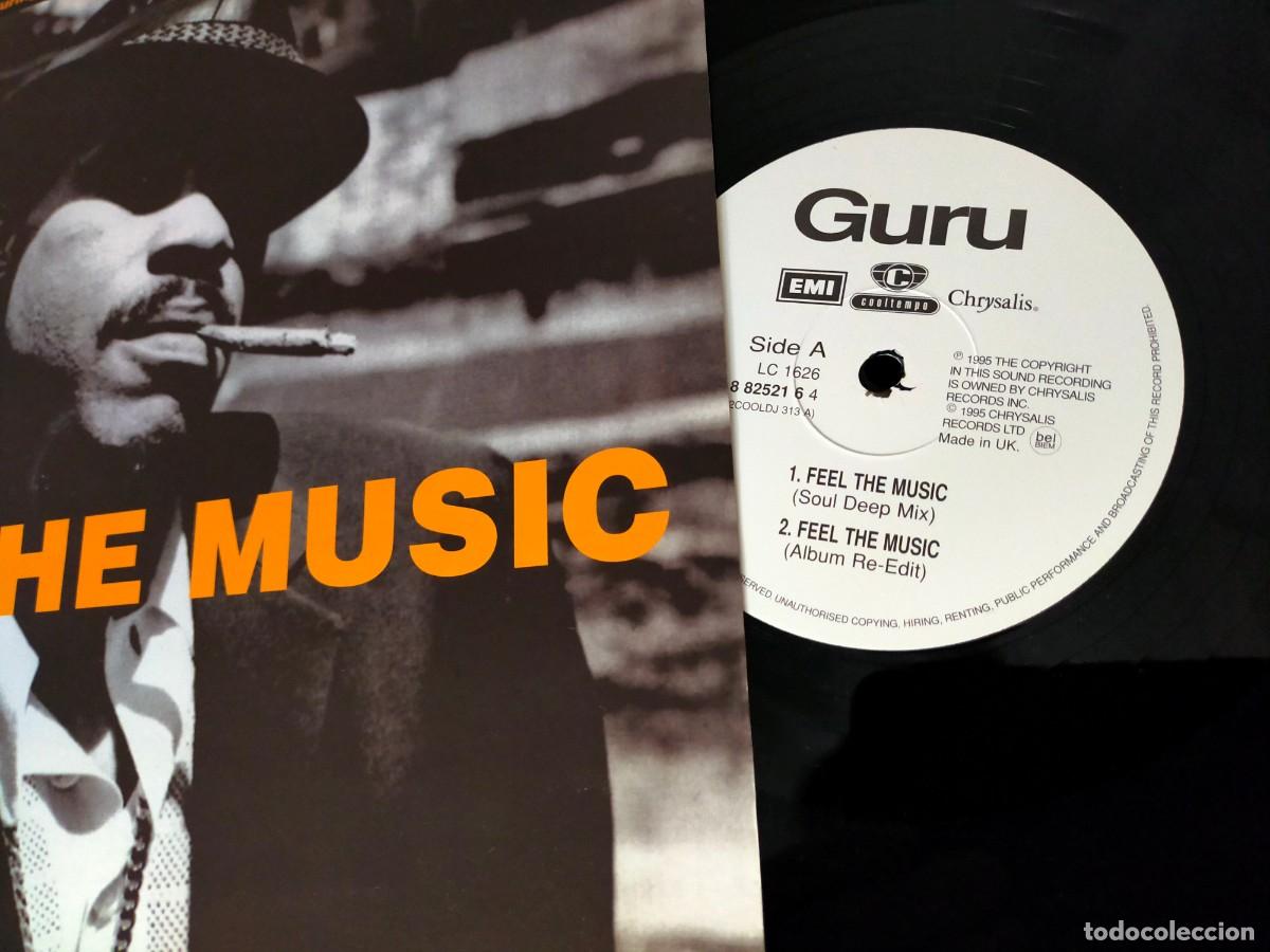 Discos de vinilo: GURU. FEEL THE MUSIC. JAZZMATAZZ VOL. II THE NEW REALITY. CHRYSALIS. EMI. VER DESCRIPCI&Oacute;N. 1995