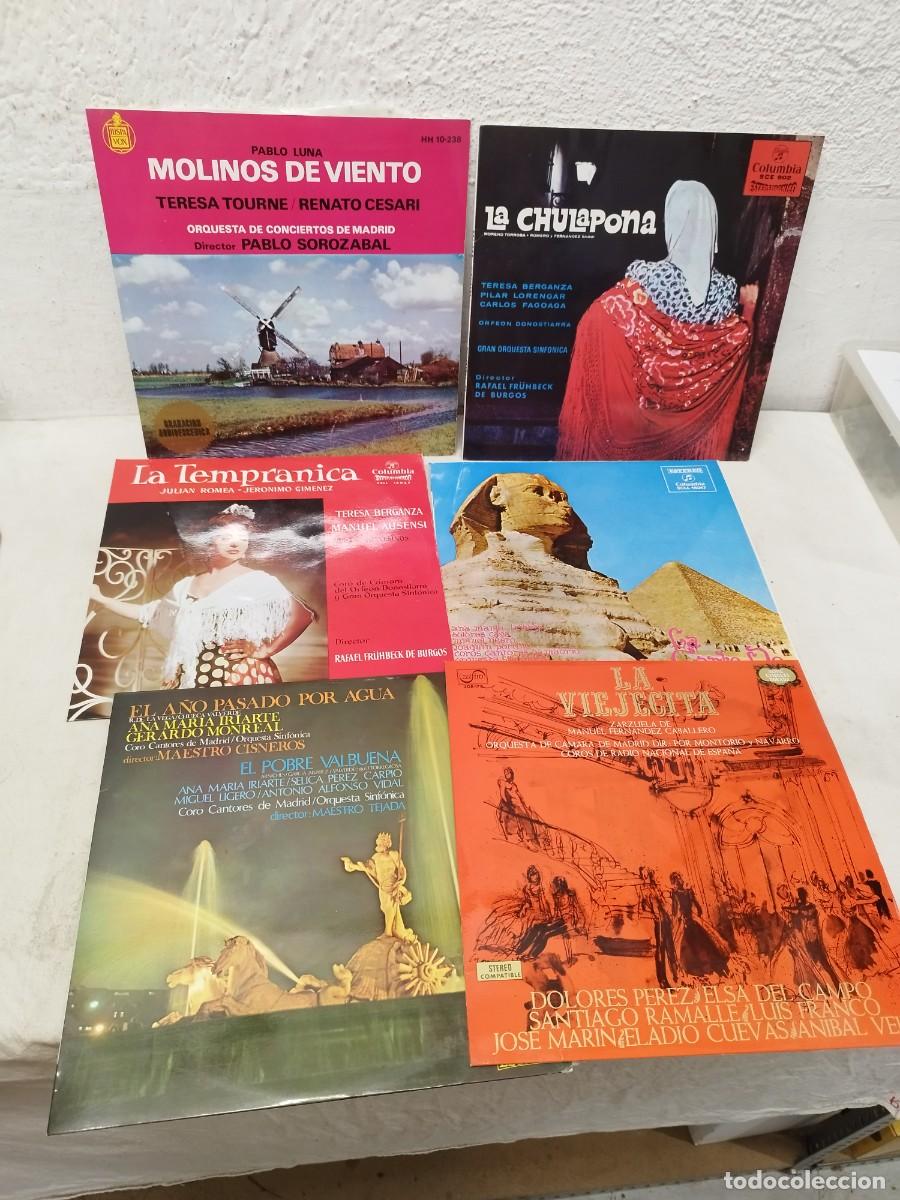Discos de vinilo: Lote de 6 vinilos de zarzuela y cl&aacute;sica.
