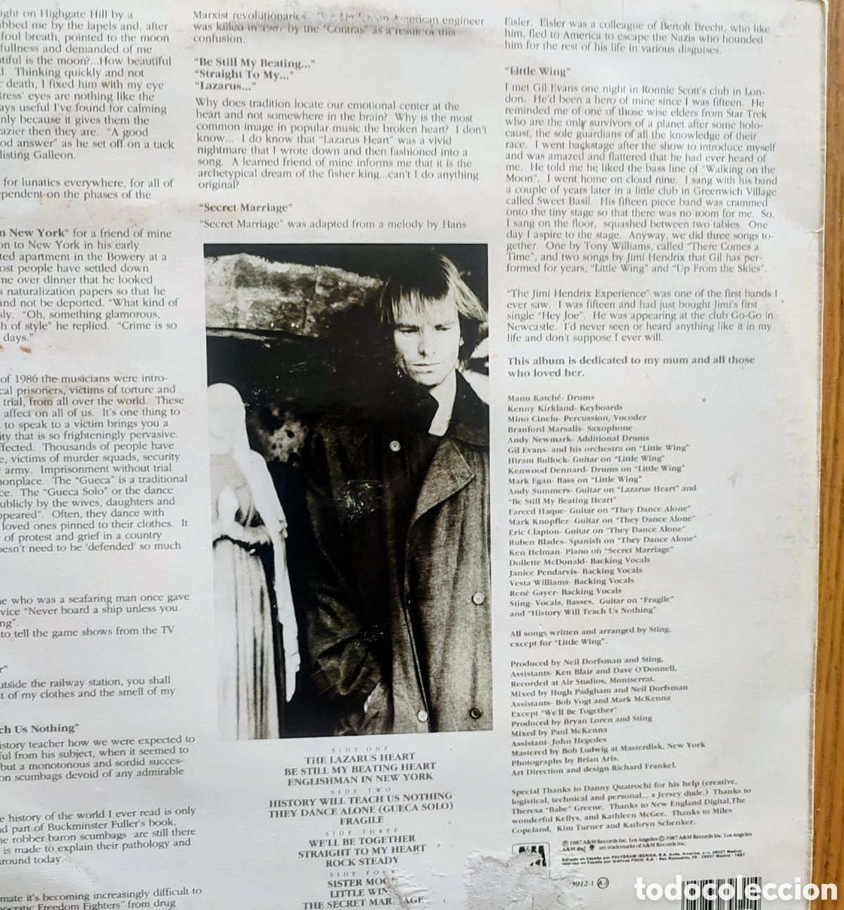 Discos de vinilo: LP STING POP ROCK INGLES - Foto 2