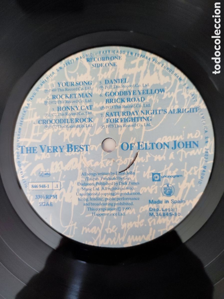 Discos de vinilo: ELTON JOHN - THE VERY BEST OF - Foto 6