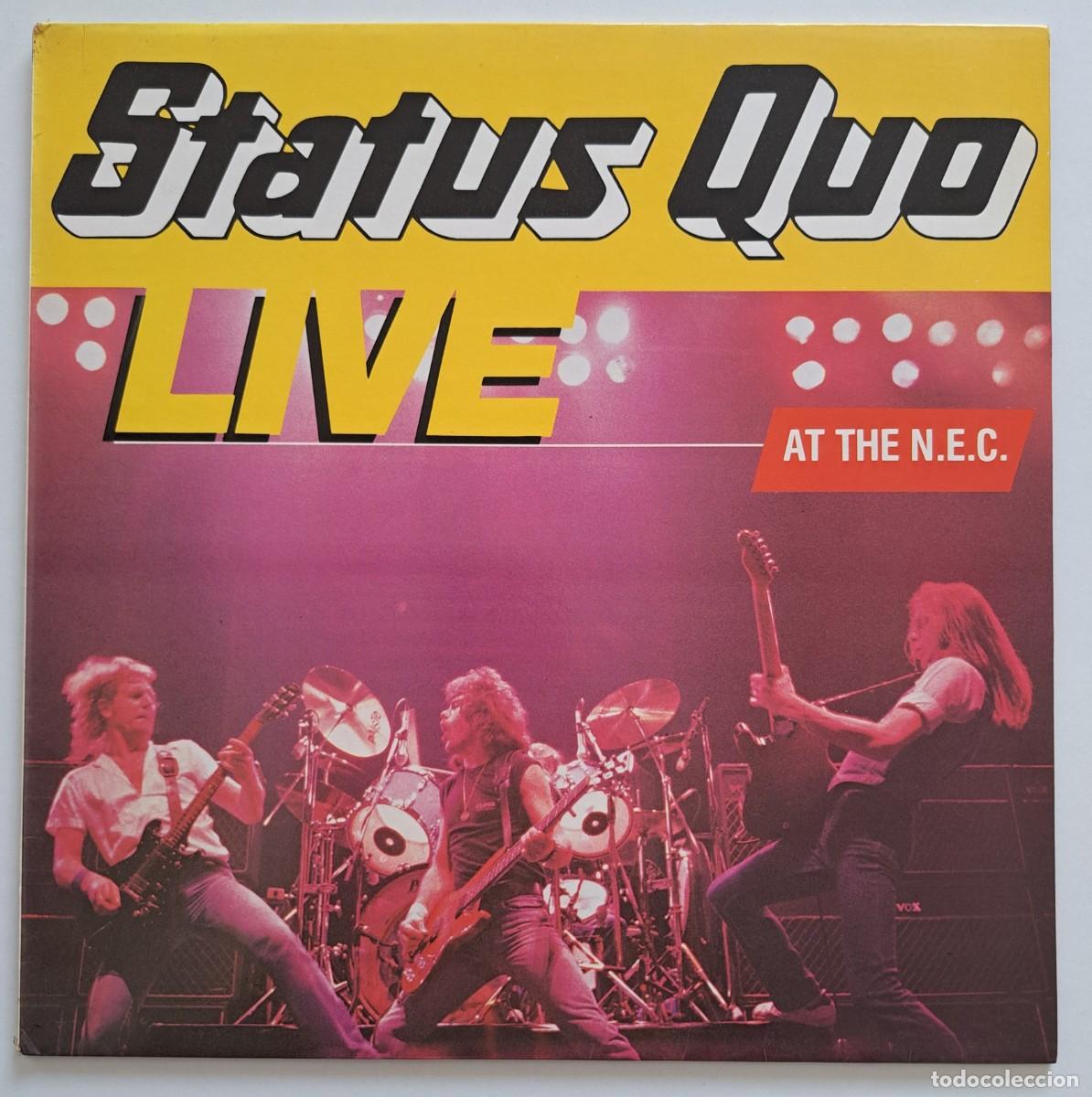 Discos de vinilo: STATUS QUO - LIVE AT THE N.E.C - VERTIGO 818 947-1 - SPAIN 1984