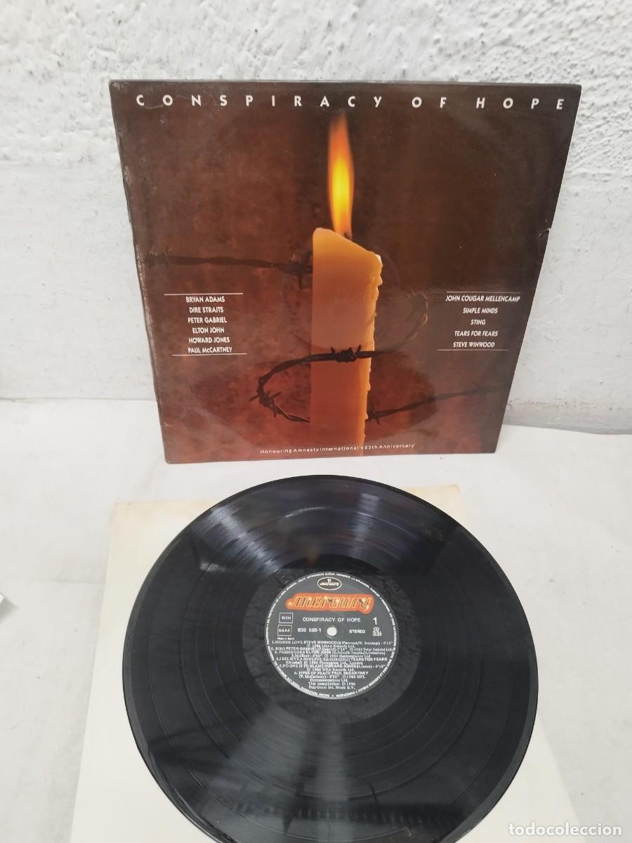 Discos de vinilo: Conspiracy Of Hope. Vinilo lp recopilaci&oacute;n soft rock.