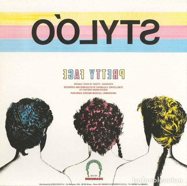 Discos de vinilo: Styl&oacute;o &ndash; Pretty Face (Re-Edit Version)-ITALY-1988-MAXI SINGLE - Foto 2