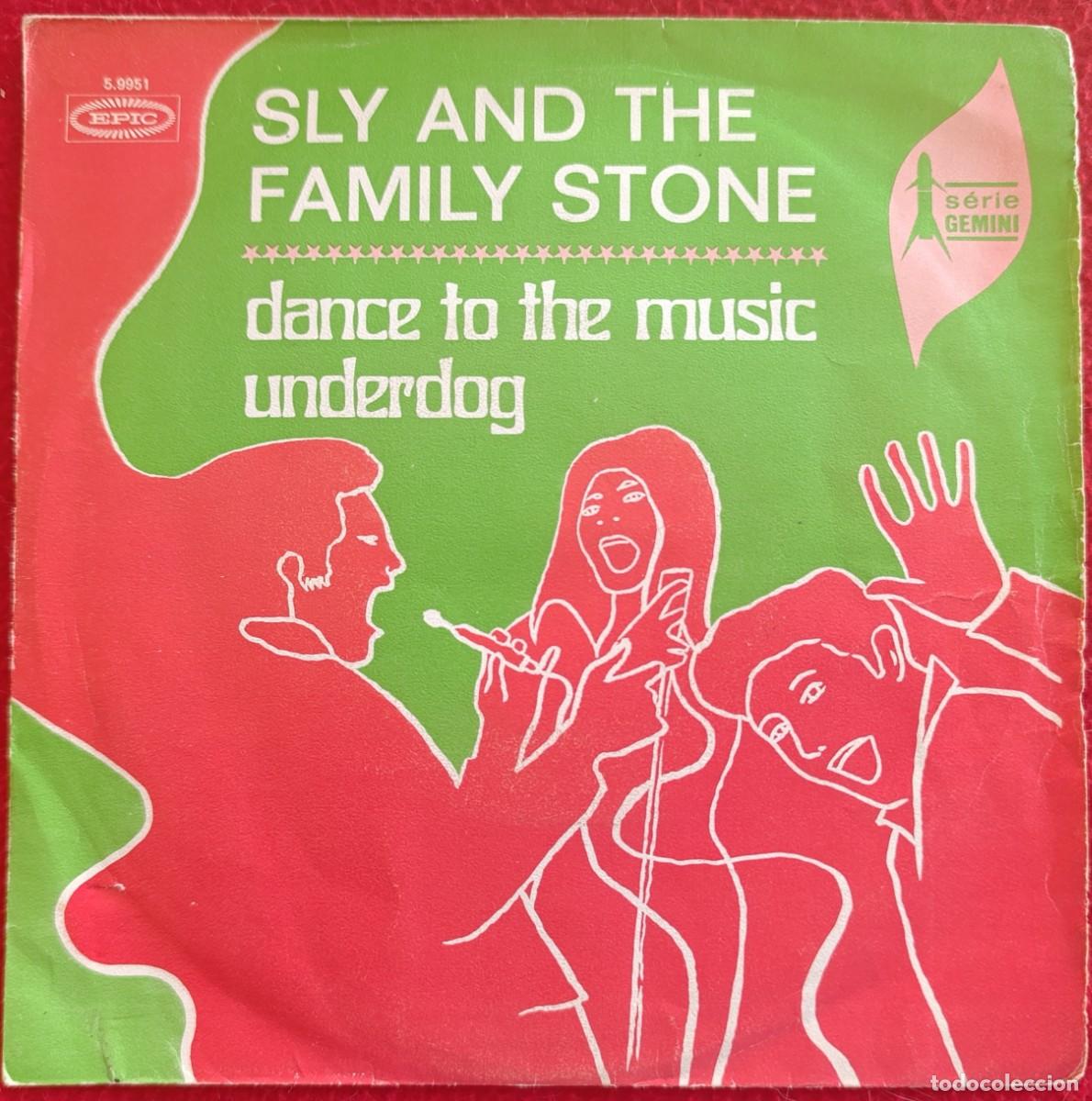 Discos de vinilo: SLY AND THE FAMILY STONE &lrm;&ndash; DANCE TO THE MUSIC / UNDERDOG 7&rdquo; 1968 SOUL