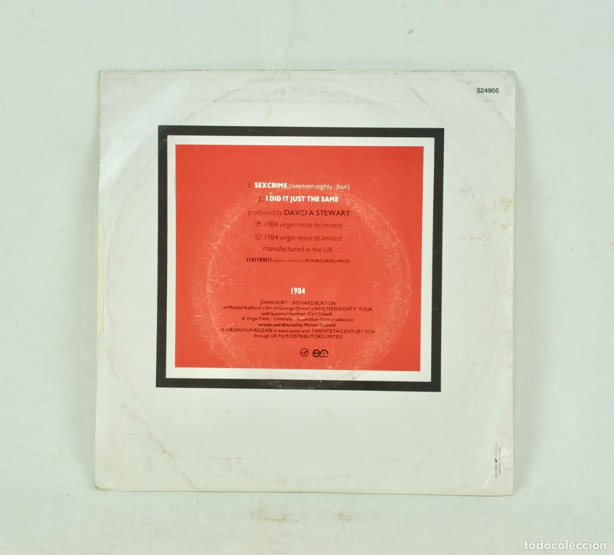 Discos de vinilo: Eurythmics - sexcrime - Foto 2