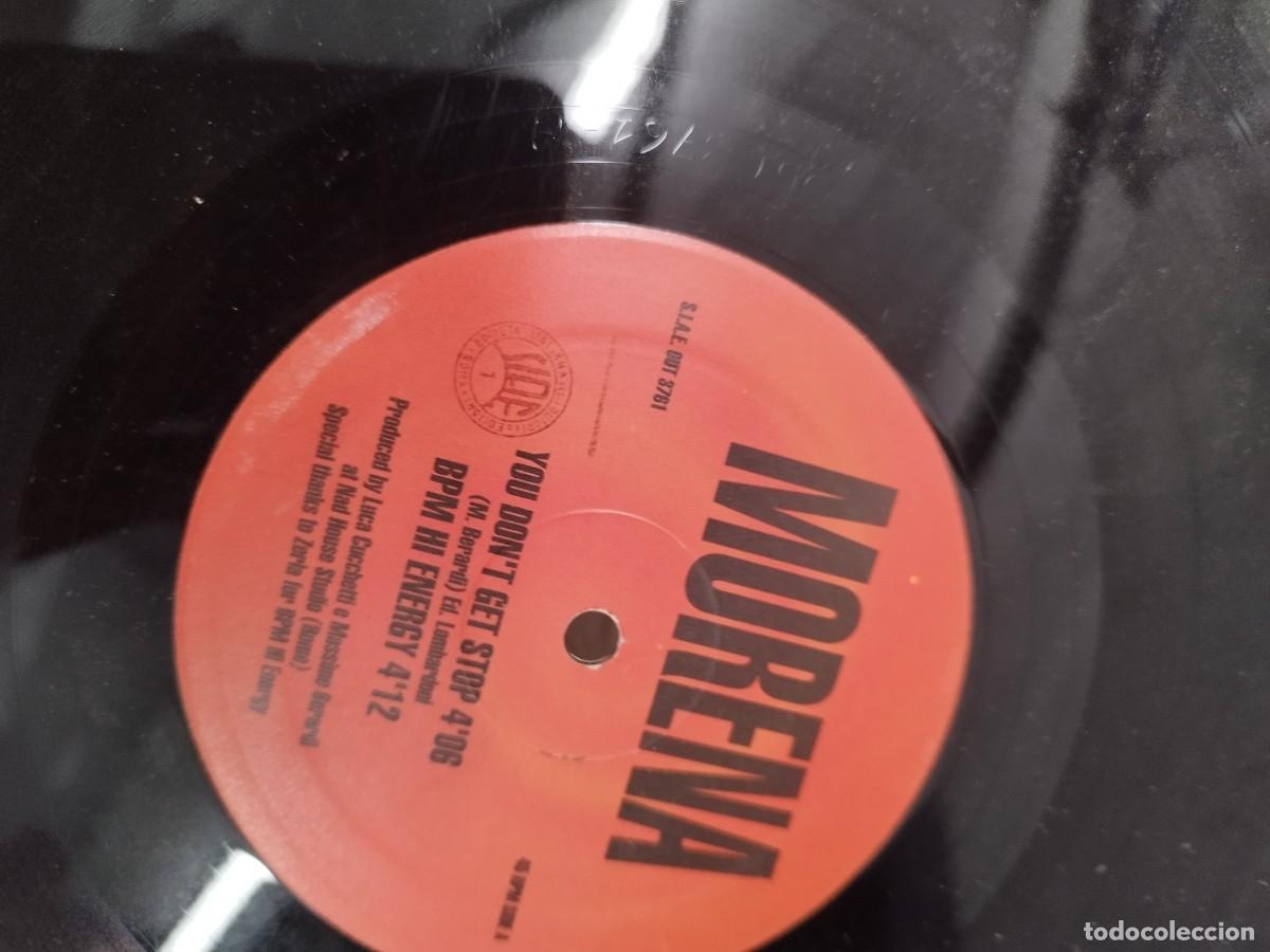Discos de vinilo: Morena &ndash; You Dont Get Stop. Vinilo Maxi single. - Foto 3