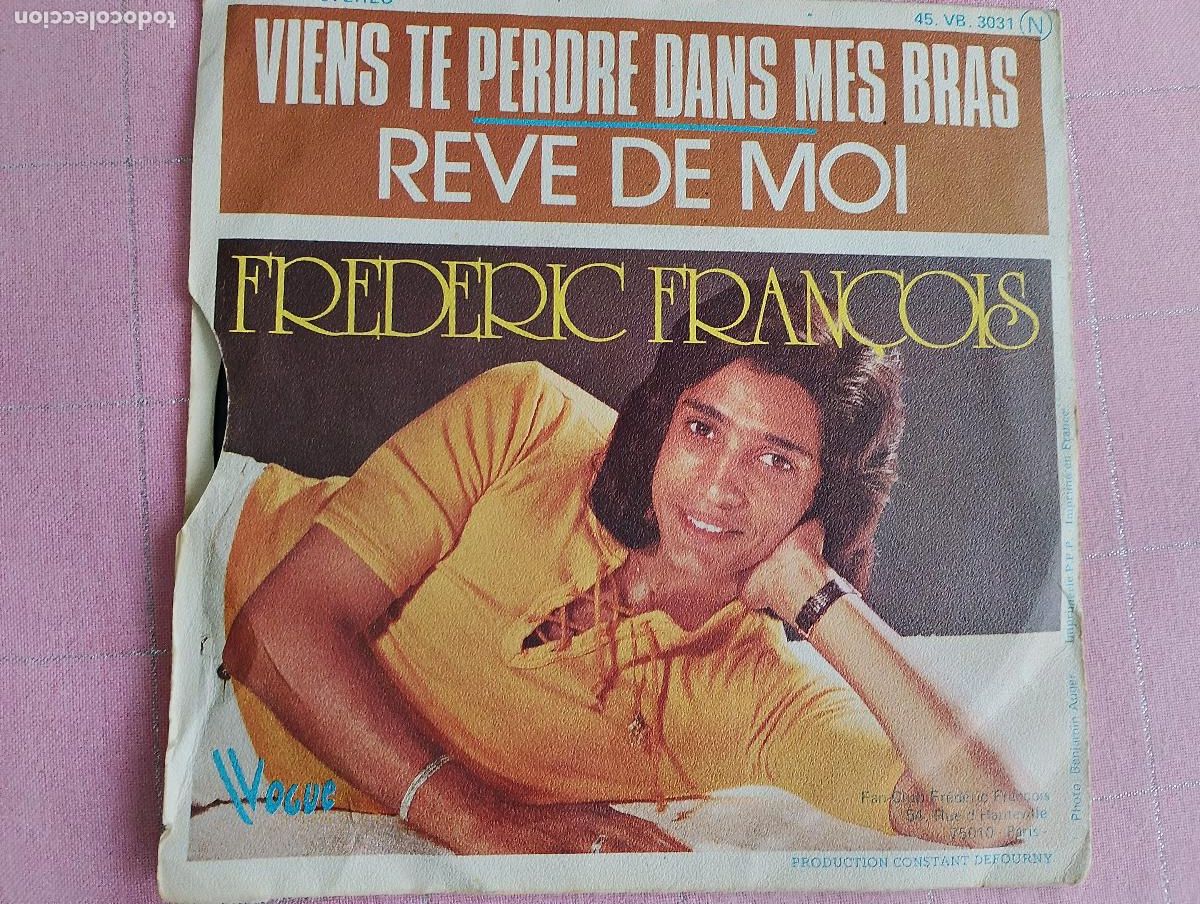 Discos de vinilo: Fr&eacute;d&eacute;ric Fran&ccedil;ois &ndash; Viens Te Perdre Dans Mes Bras, 1973