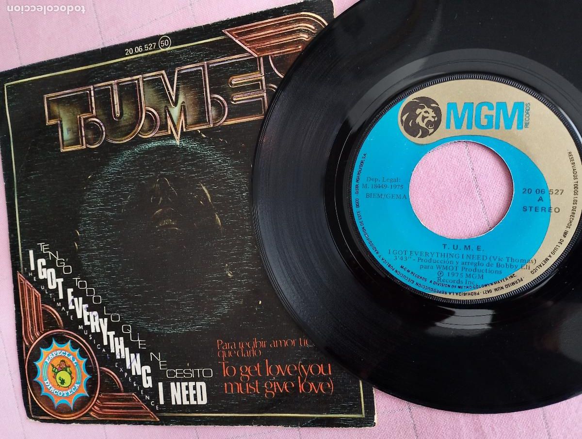 Discos de vinilo: T.U.M.E. &ndash; I Got Everything I Need, 1975 - Foto 4