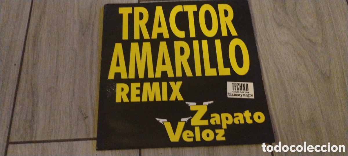 Discos de vinilo: ZAPATO VELOZ-TRACTOR AMARILLO REMIX- MAXI-BLANCO Y NEGRO/SPAIN- IB