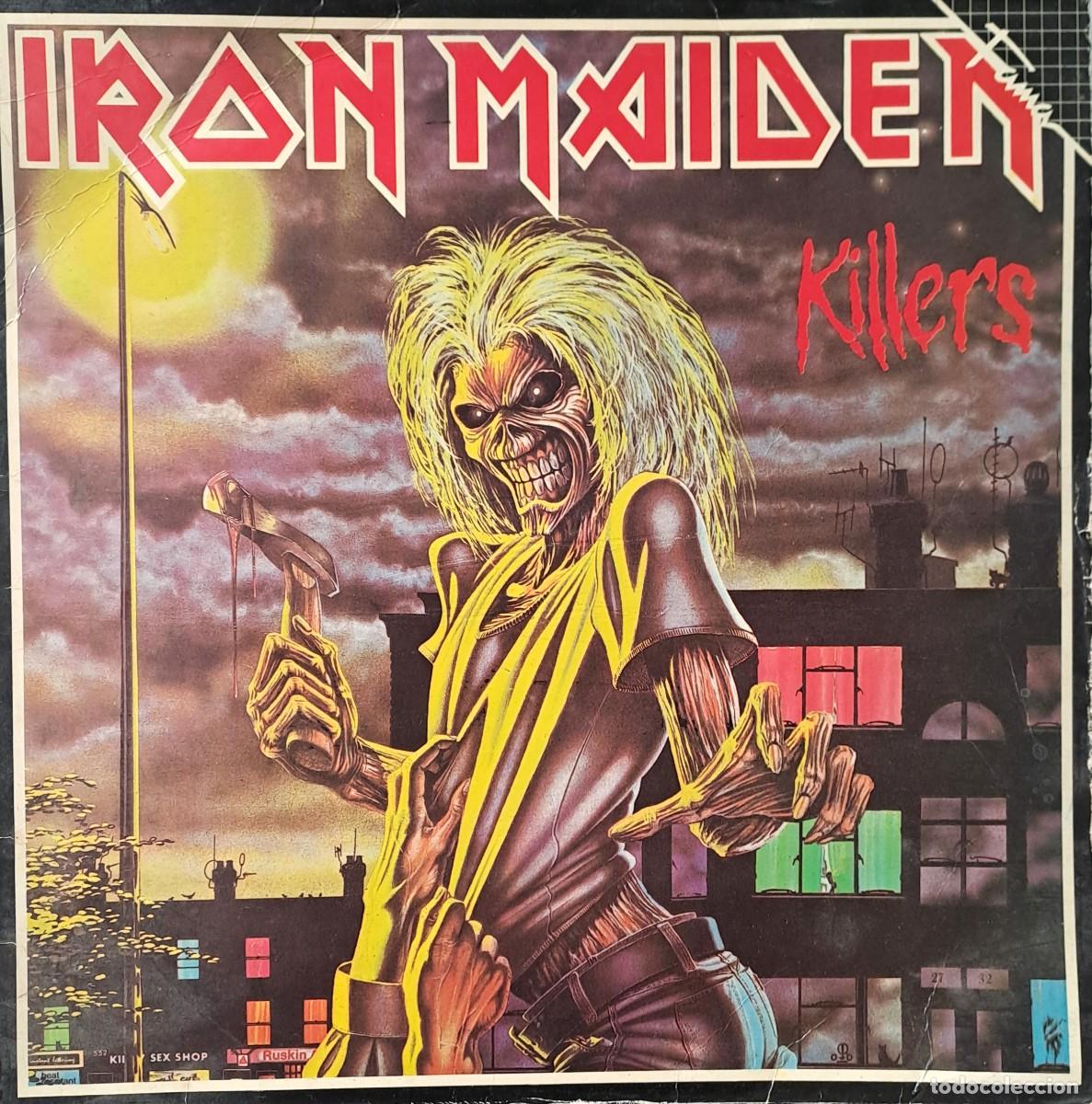 Discos de vinilo: LPs IRON MAIDEN, KILLERS. THE IDES OF MARCH, INOCENT EXILE..... LP-GEXT-949