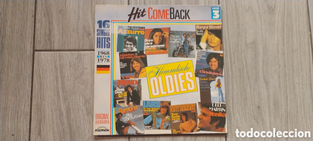 Discos de vinilo: HIT COME BACK/HIMMLISHTE-OLDIES&bull;Nr3&bull;16SINGLE-HITS 1968-LP-POLYPHON/GERMANY-8B